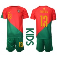 Portugalsko Danilo Pereira #13 Domáci Detský futbalový dres MS 2022 Krátky Rukáv (+ trenírky)